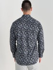 L+L Indya Floral Printed Shirt, Navy product photo View 02 S