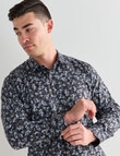 L+L Indya Floral Printed Shirt, Navy product photo View 04 S