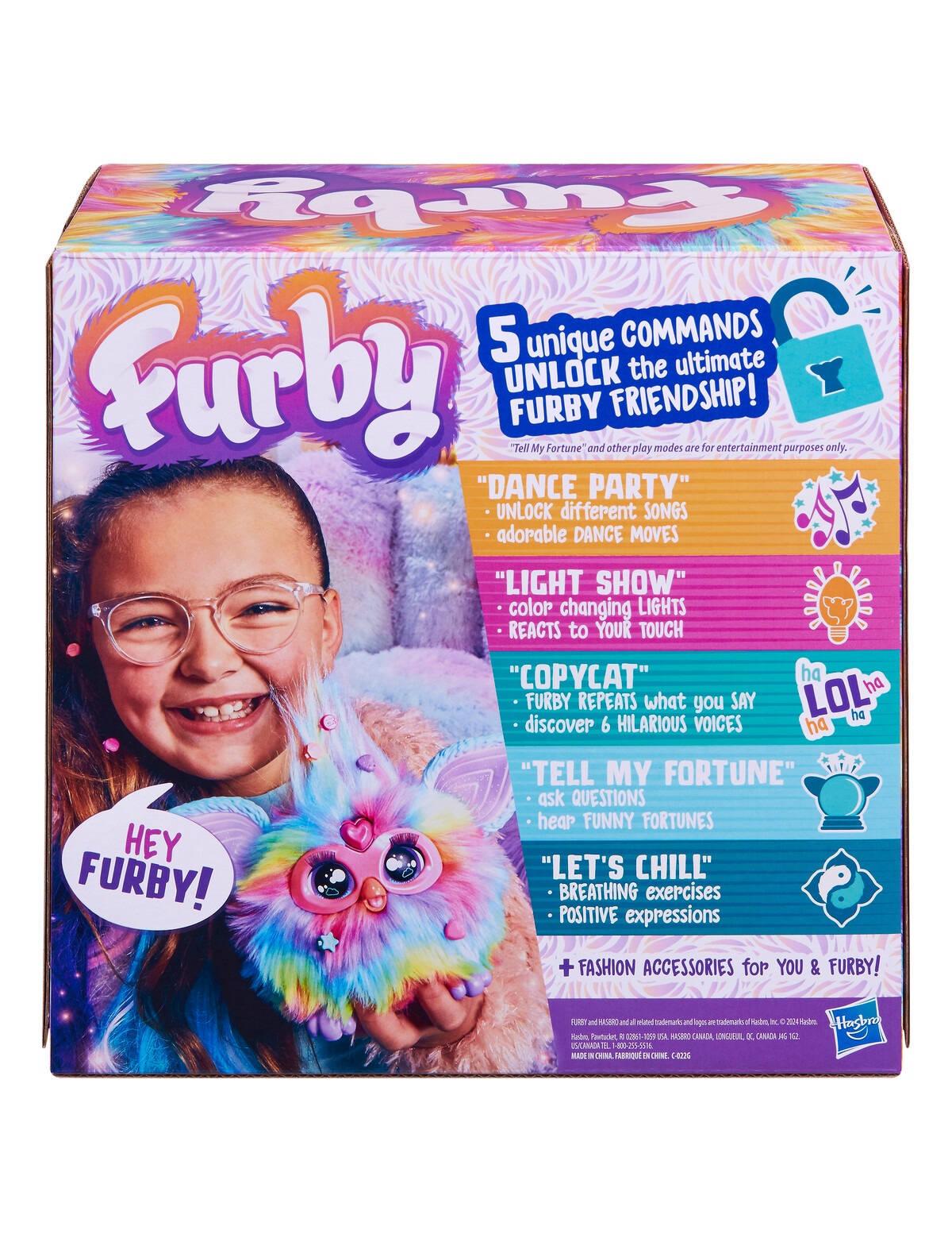 Poupée Furby Tie Dye Interactive - Hasbro, Pour Enfants 5-7 Ans