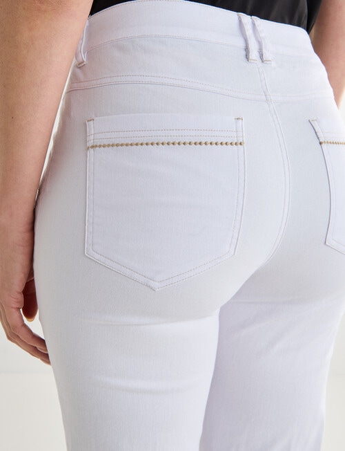 Line 7 Bermuda Capri Pant, White product photo View 06 L