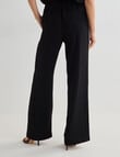 Whistle Side Stripe Straight Leg Jog Pant, Black & Ecru product photo View 02 S