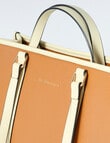 Boston + Bailey Contrast Trim Tote Bag, Tan & Cream product photo View 05 S