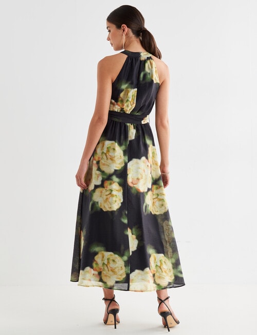 Harlow High Neckline Midi Dress, Moonlight Fantasy product photo View 02 L