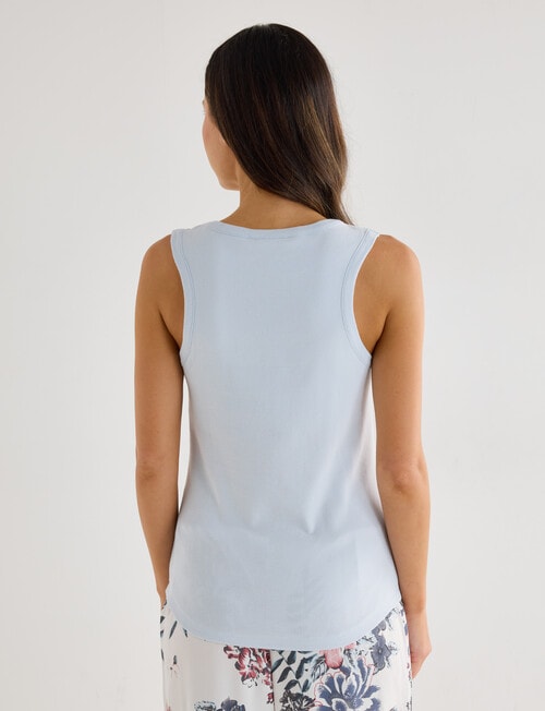 Whistle Sleep Shelf Bra Tank Top, Pale Blue product photo View 02 L