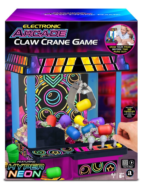 Games Electronic Arcade Claw Crane Game, Hyper Neon product photo