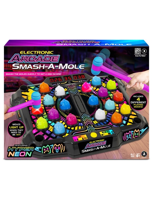 Games Electronic Arcade Smash-A-Mole, Hyper Neon product photo
