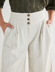 Whistle Basque Waist Wide Leg Crop Pants, Natural product photo View 04 S