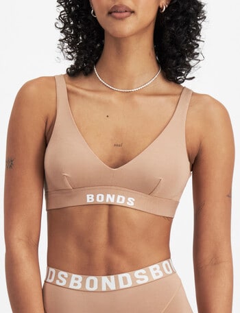 Bonds Chafe Of Crop Bra, Neutral, 10-24 product photo
