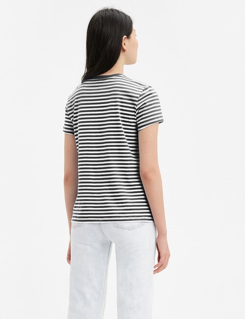 Levis Raita Stripe Perfect Tee, Caviar product photo View 02 L