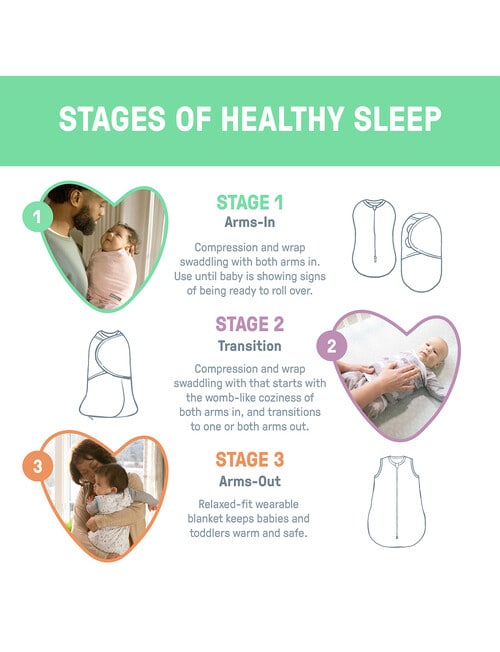 Swaddle Me Night Sack, 1.5T, Muslin Moss, 3-18m product photo View 03 L