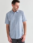 Chisel Soft Touch Check Short Sleeve Shirt, Taupe product photo View 05 S