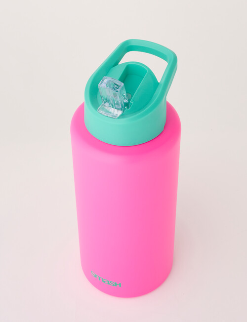Smash Hydrate Stainless Steel DW Sipper, Green & Pink, 1L product photo
