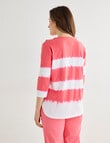 Line 7 Catalina Tie Dye Stripe Top, Pink product photo View 02 S