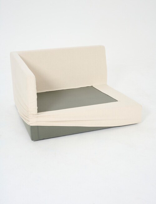 Marcello&Co Aspen Maxi Cover Fabric Modular Left Hand Facing, Natural product photo View 02 L