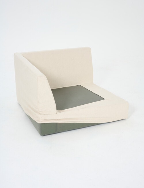 Marcello&Co Aspen Maxi Cover Fabric Modular Corner, Natural product photo View 02 L
