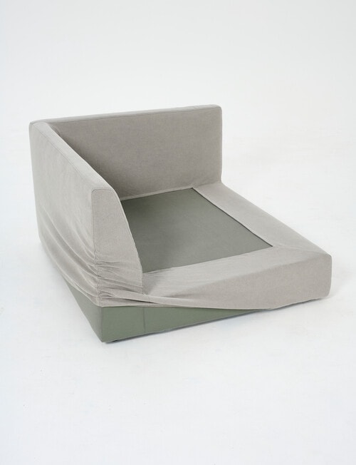 Marcello&Co Aspen Maxi Cover Fabric Modular Right Hand Facing, Grey product photo View 02 L