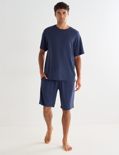 Mazzoni Viscose Rayon from Bamboo Lounge Short, Navy product photo View 03 L