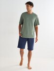 Mazzoni Viscose Rayon from Bamboo Lounge Short, Navy product photo View 05 S