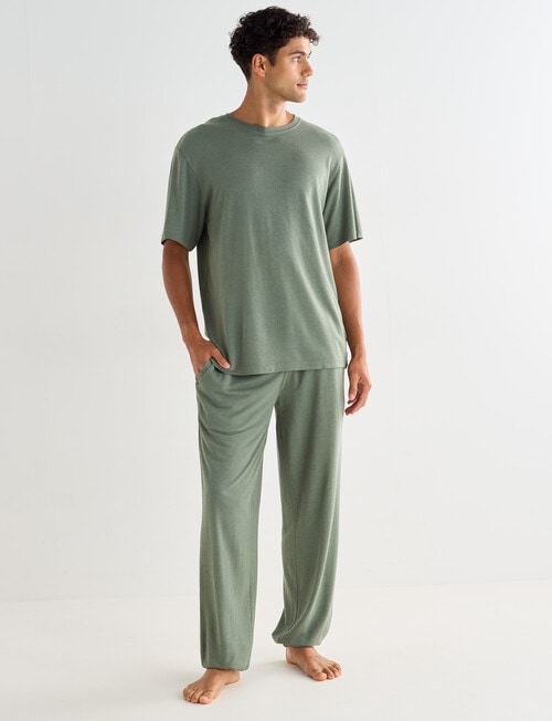 Mazzoni Viscose Rayon from Bamboo Lounge Pant, Sage product photo View 03 L
