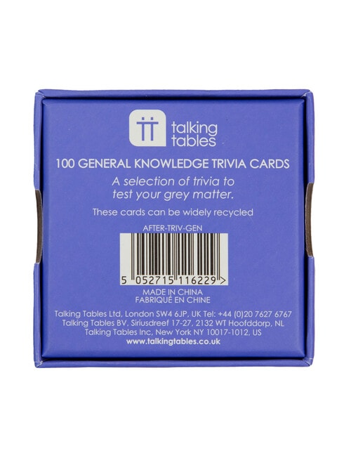 Talking Tables General Knowledge Trivia Questions product photo View 02 L