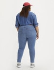 Levis Plus Hi-Rise Skinny Jeans, Lapis Air product photo View 02 S