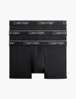 Calvin Klein Micro Stretch Low Rise Trunk, 3-Pack, Black product photo