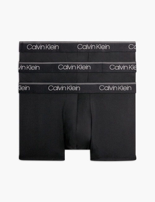 Calvin Klein Micro Stretch Low Rise Trunk, 3-Pack, Black product photo