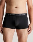 Calvin Klein Micro Stretch Low Rise Trunk, 3-Pack, Black product photo View 02 S