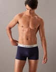 Calvin Klein Engineered Chromatic Micro Trunk, 3-Pack, Black, Peacoat, Turbulence product photo View 04 S
