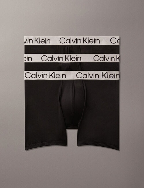 Calvin Klein Engineered Chromatic Micro Boxer Brief, 3-Pack, Black product photo
