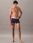 Calvin Klein Engineered Chromatic Micro Trunk, 3-Pack, Black, Peacoat, Turbulence product photo View 02 S