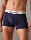 Calvin Klein Engineered Chromatic Micro Trunk, 3-Pack, Black, Peacoat, Turbulence product photo View 05 S