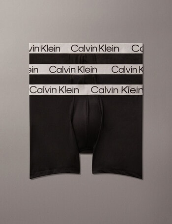 Calvin Klein Engineered Chromatic Micro Boxer Brief, 3-Pack, Black product photo