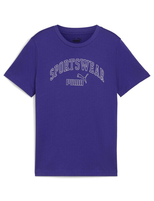 Puma Short Sleeve Graphic Logo Tee, Lapis Lazuli product photo