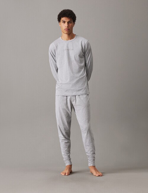 Calvin Klein Modern Cotton Long Sleeve Top, Grey Heather product photo View 02 L