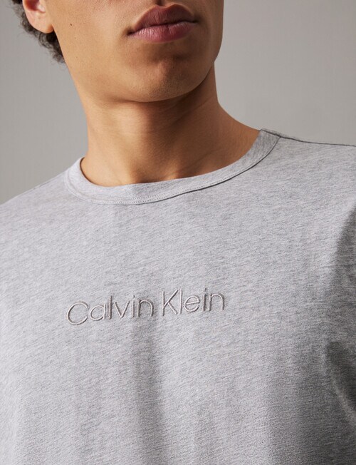 Calvin Klein Modern Cotton Long Sleeve Top, Grey Heather product photo View 04 L