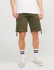 Jack & Jones Cole Tucker Cargo Short, Olive Night product photo
