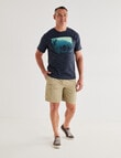 Kauri Trail Printed T-shirt, Navy Marle product photo View 03 S