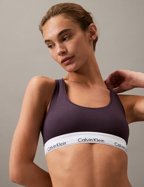 Calvin Klein Modern Cotton Thong, Nightshade, XS-L product photo View 04 L