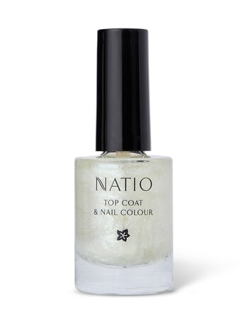 Natio Top Coat & Nail Colour, Dazzle, 10ml product photo