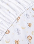 Teeny Weeny Sleeping Animals Fitted Cot Sheets, 2-Pack product photo View 02 S
