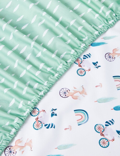 Teeny Weeny Woodland Fitted Cot Sheets, 2-Pack product photo View 02 L