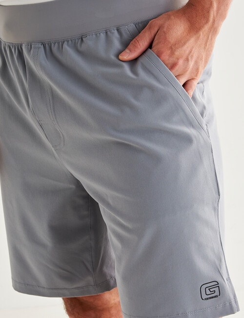 Gym Equipment Performance Short, Titanium product photo View 04 L