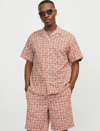 Jack & Jones Luke Resort Shirt, Maple Syrup product photo