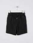 Mac & Ellie Knit Acid Fleece Short, Black product photo