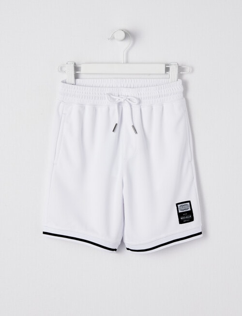 Mac & Ellie Knit B Ball Short, White product photo