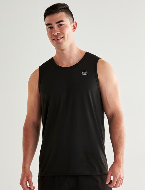 Gym Equipment Performance Singlet, Black product photo