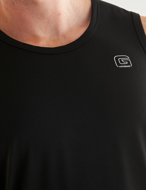 Gym Equipment Performance Singlet, Black product photo View 04 L