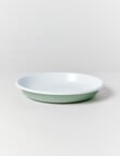 Falcon Enamelware Retreat Plate, 24cm, Green Combo product photo