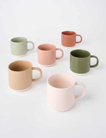 Salt&Pepper Prism Mug Set, Set of 6, 330ml, Forest product photo